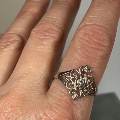 Sterling Silver filigree ring 11