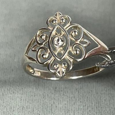 Sterling Silver filigree ring 11