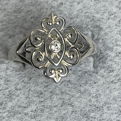 Sterling Silver filigree ring 11