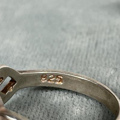 Sterling Silver and opal ring 6