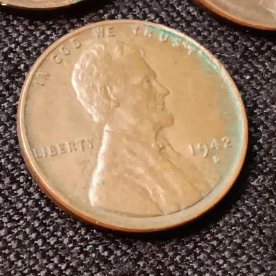 30-D, 35-D, 36-D, 37-S & 42-D WHEAT PENNIES