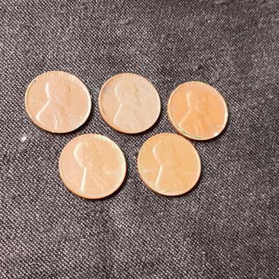 30-D, 35-D, 36-D, 37-S & 42-D WHEAT PENNIES