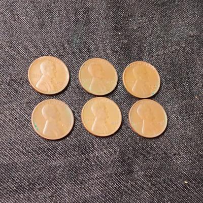 1924, 1930-S, 1935-D, 1936, 1936-D & 1937 WHEAT PENNIES