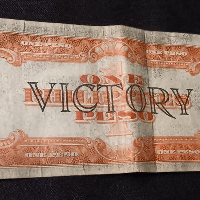 THREE 1940'S PHILIPPINES ONE PESO VICTORY SERIES NO 66