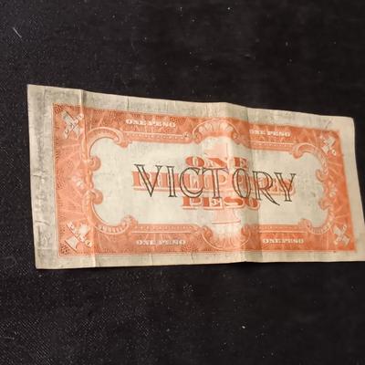 THREE 1940'S PHILIPPINES ONE PESO VICTORY SERIES NO 66