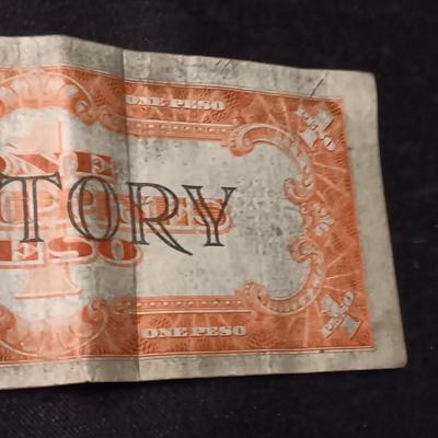 THREE 1940'S PHILIPPINES ONE PESO VICTORY SERIES NO 66