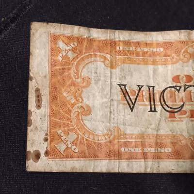 THREE 1940'S PHILIPPINES ONE PESO VICTORY SERIES NO 66