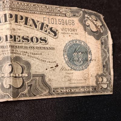 1940'S PHILIPPINES TWO PESOS VICTORY SERIES NO 66