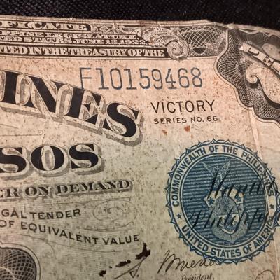 1940'S PHILIPPINES TWO PESOS VICTORY SERIES NO 66