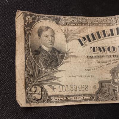1940'S PHILIPPINES TWO PESOS VICTORY SERIES NO 66