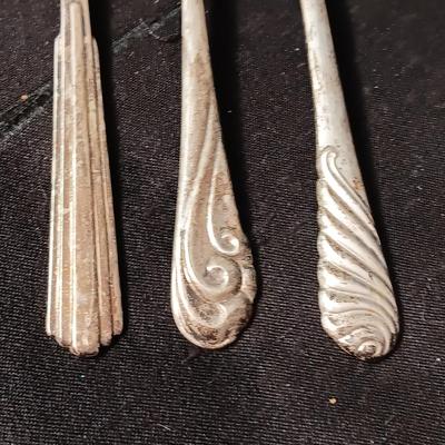 3 STERLING SILVER FORKS MARKED "SAMPLE"