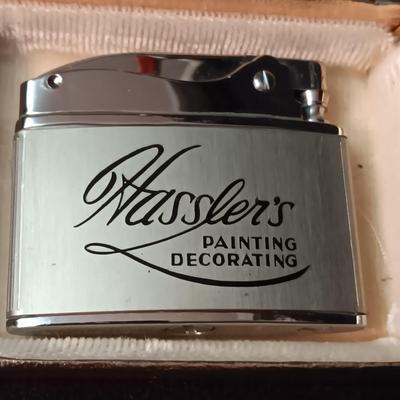 LIKE NEW NATIONWIDE BUTANE LIGHTER ADVERTISING "HASSLER'S PAINTING DECORATING"
