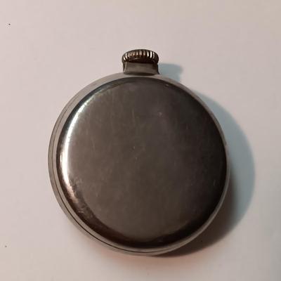 2 WESTCLOX POCKET WATCHES AND A GOLD-TONE CHAIN