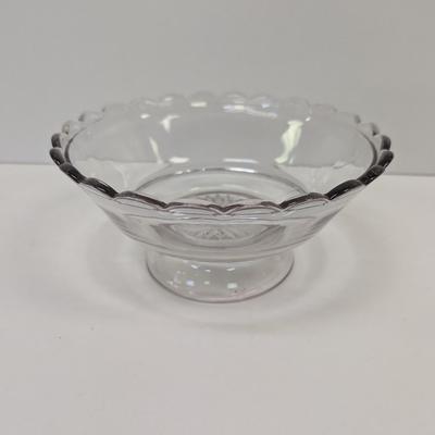 Clear Glass Antique Fruit Bowl Pat 14 July 1874