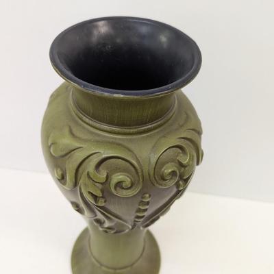 Haeger Pottery Green Vase Signed USA