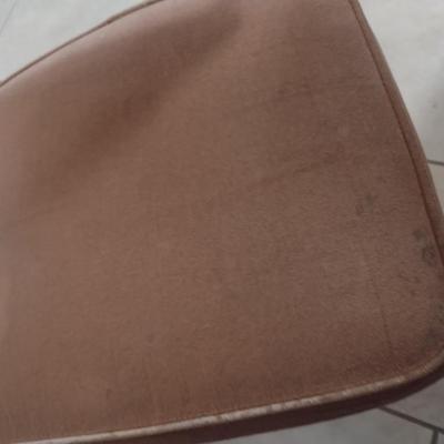 Wood Frame Office Chair with Cushion Seat and Cane Back