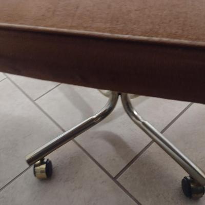 Wood Frame Office Chair with Cushion Seat and Cane Back