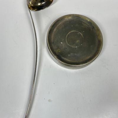 Mid Century set - Bubble Punch Bowl , 12 Bubble Cups & Silver-plated Laddie