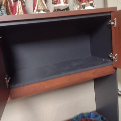 Contemporary Design Office Work Desk with Storage Hutch (No Contents)