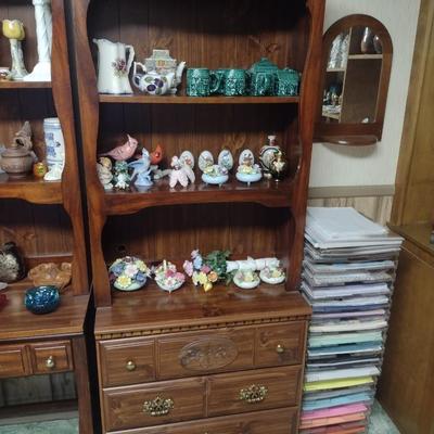 Open Bookcase with Three Drawer Storage Chest Base (No Contents)