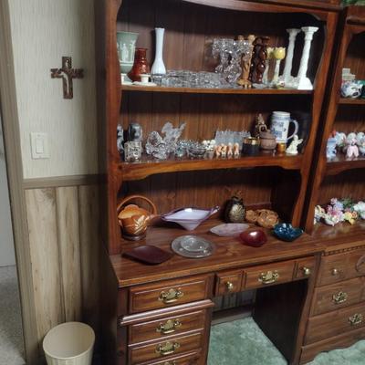 Open Bookcase on Knee Hole Desk Base (No Contents)