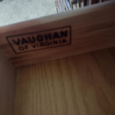 Vaughan of Virginia Mahogany Finish Three Over Six Dresser with Mirror