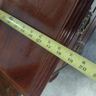 Vaughan of Virginia Mahogany Finish Three Over Six Dresser with Mirror