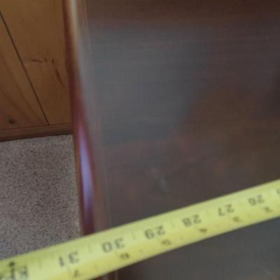 Double Drawer Wood Finish Filing Cabinet