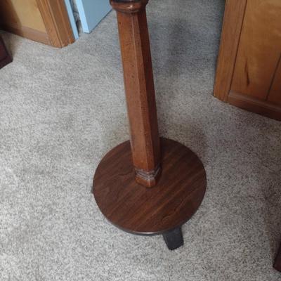 Solid Wood Pedestal Plant or Lamp Stand