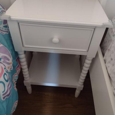 Single Drawer Side Table with Bottom Shelf