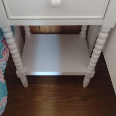 Single Drawer Side Table with Bottom Shelf