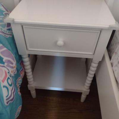Single Drawer Side Table with Bottom Shelf