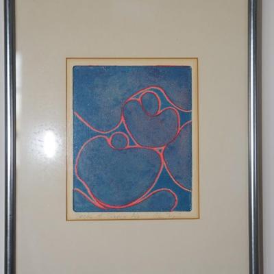 Seeds of Silence -Artist Proof Lithograph signed Alan Kosline