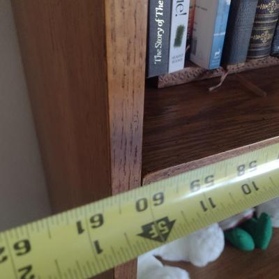 Set of Two Faux Reed Design Wall Unit Bookcases (No Contents)