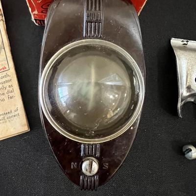 Vintage Hull Streamline Automotive Compass