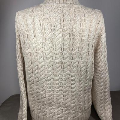 New Cable Knit 1/4 zip Sweater XL