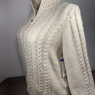 New Cable Knit 1/4 zip Sweater XL