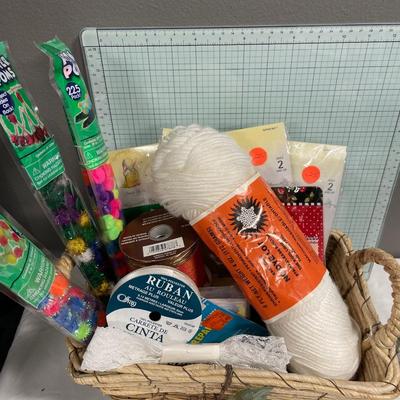 Basket of crafting items