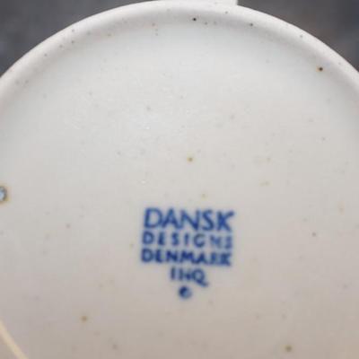 DANSK " BROWN MIST" COFFEE SET PLUS NINE ROWE POTTERY BROWN GLAZE BOWLS
