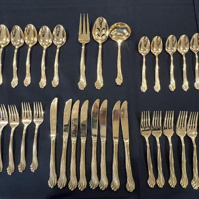 Rogers Gold Plated Flatware Set