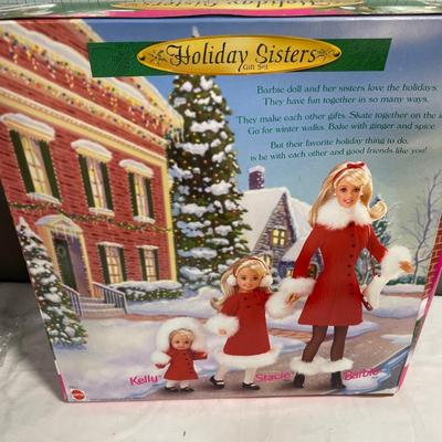 Holiday Sisters Barbie gift set