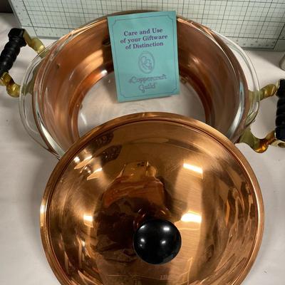Coppercraft Guild pot with Hersey Mugs and flask