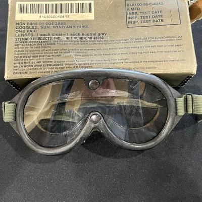 Vintage Stemaco Military Goggles