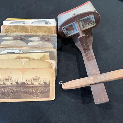 Vintage Stereoscope Viewer and Cards