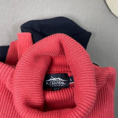 Icelandic Cotton turtleneck sweaters Large