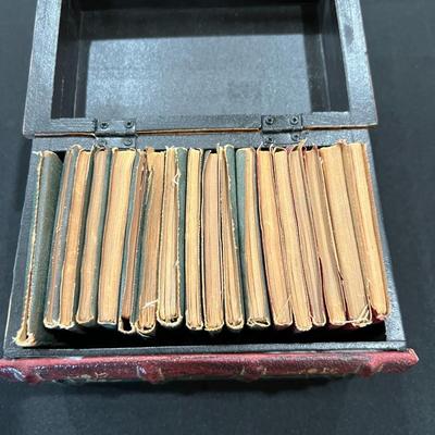 Vintage Miniature Book Set with Box