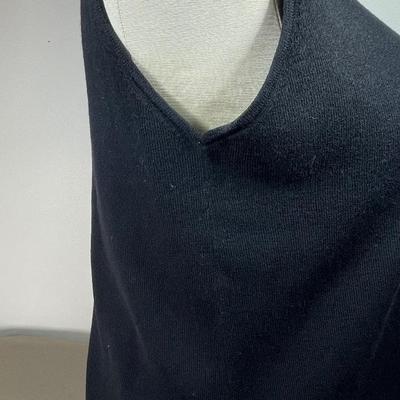 Two Eileen Fischer Black Sweater tanks M