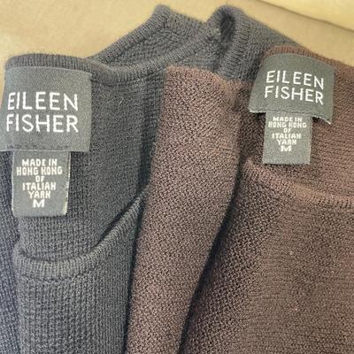 Two Eileen Fischer wool sweater tanks M