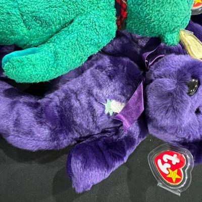4 Large Beanie Babies