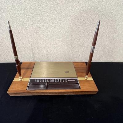 MCM Desk Top Address Index and Pen Holder